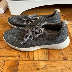 Grey Wool Runners Sneakers by All Birds, lightly worn.